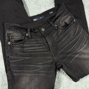 BKE Alec Mens Jeans Black Wash Slim Fit  Stretch Size 27x32 Casual
